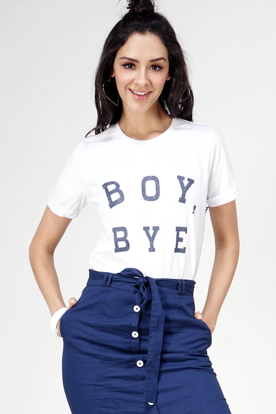 T-Shirt Lengan Pendek Boybye Offwhite
