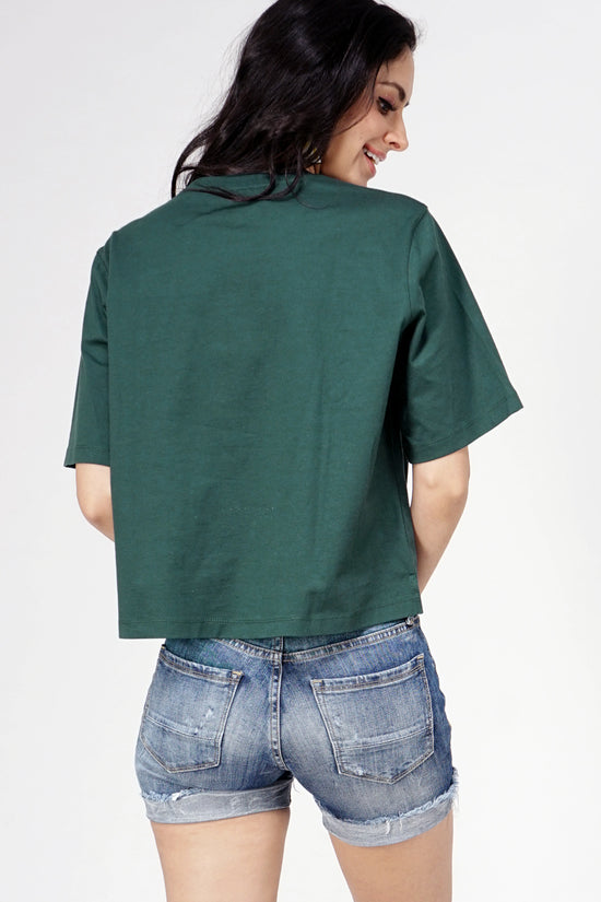 T-Shirt Lengan Pendek Tropical Vibes Green
