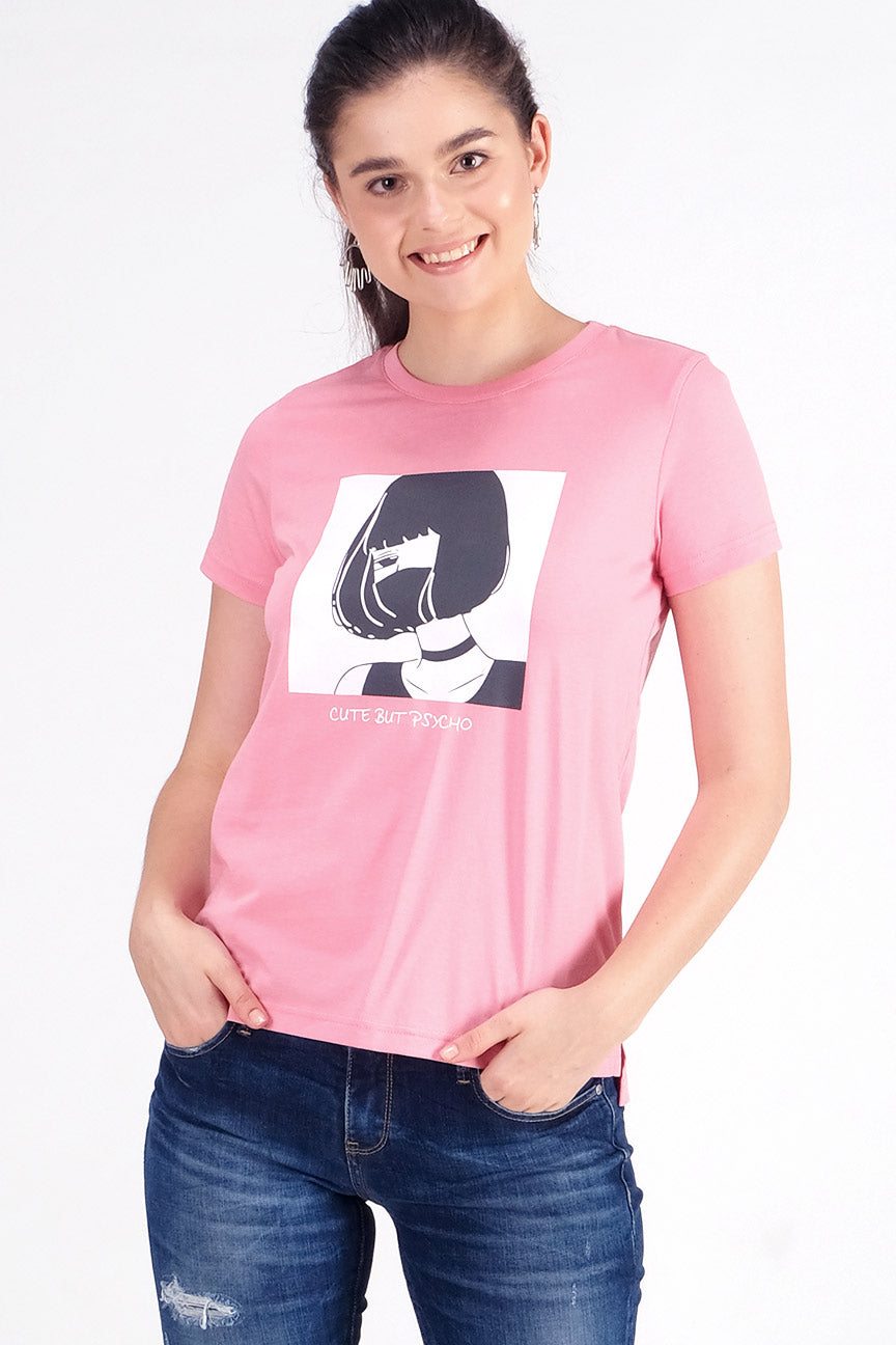 T-Shirt Lengan Pendek Portman Pink