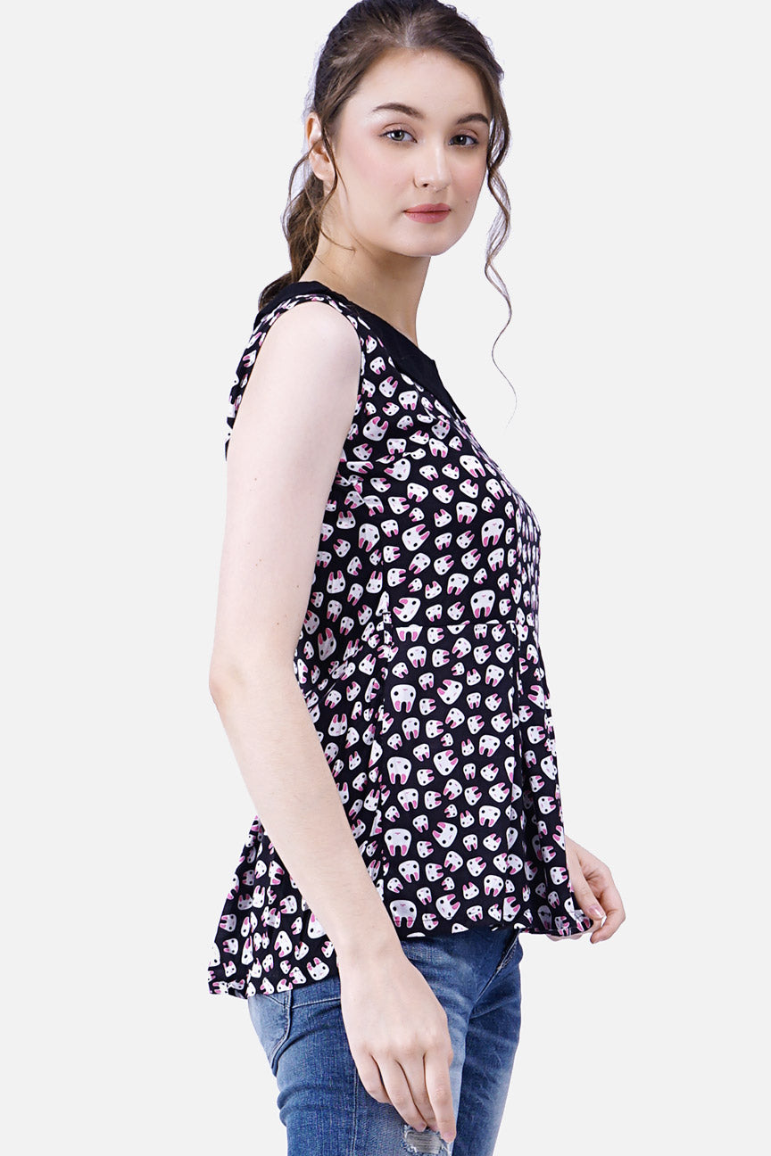 Kemeja Tanpa Lengan Kinsley Black