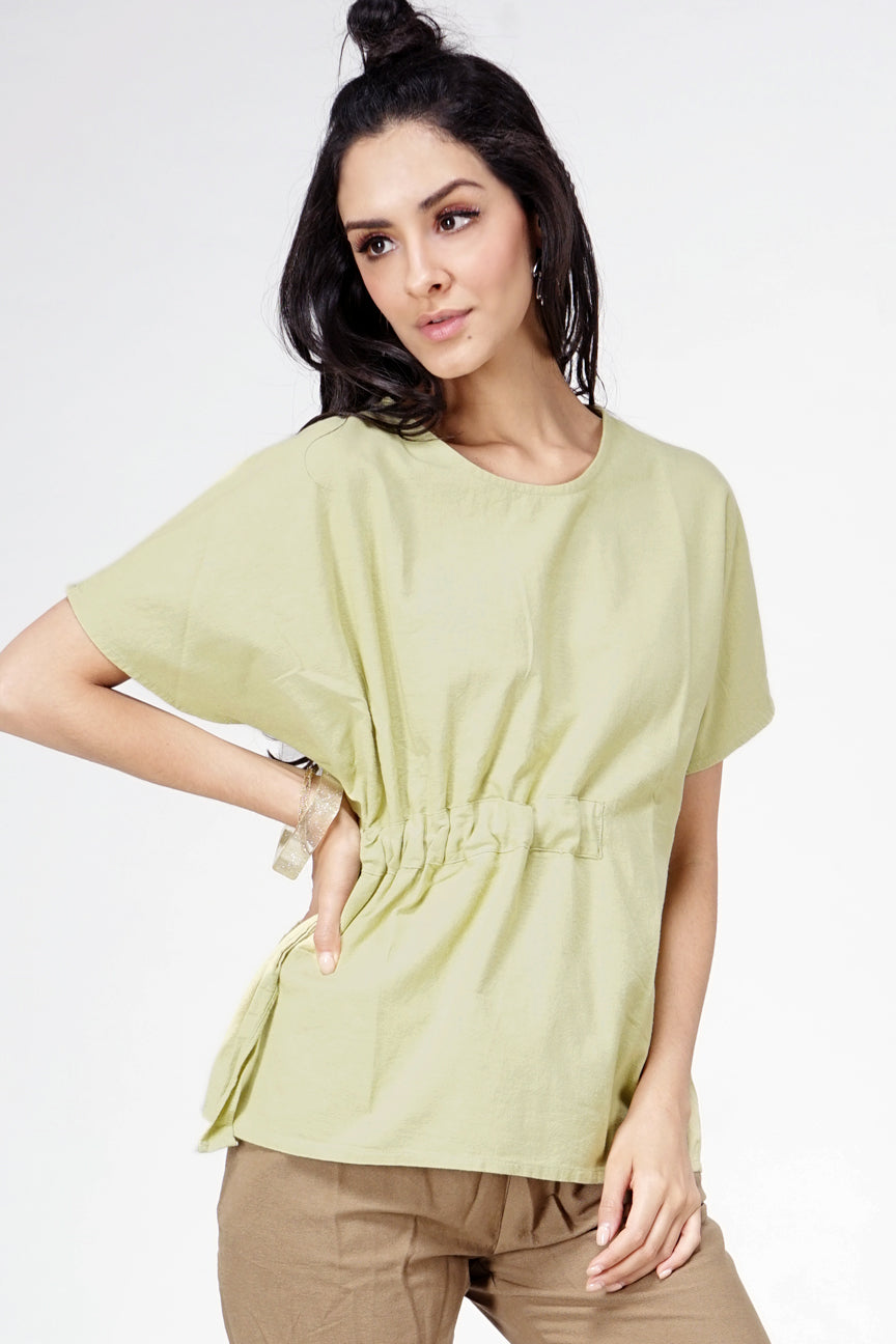 Kemeja Lengan Pendek See U Light Green