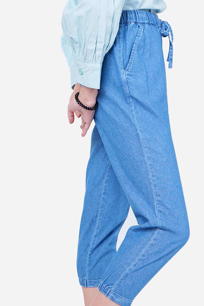 Celana Panjang Tare Medium Blue Chambray
