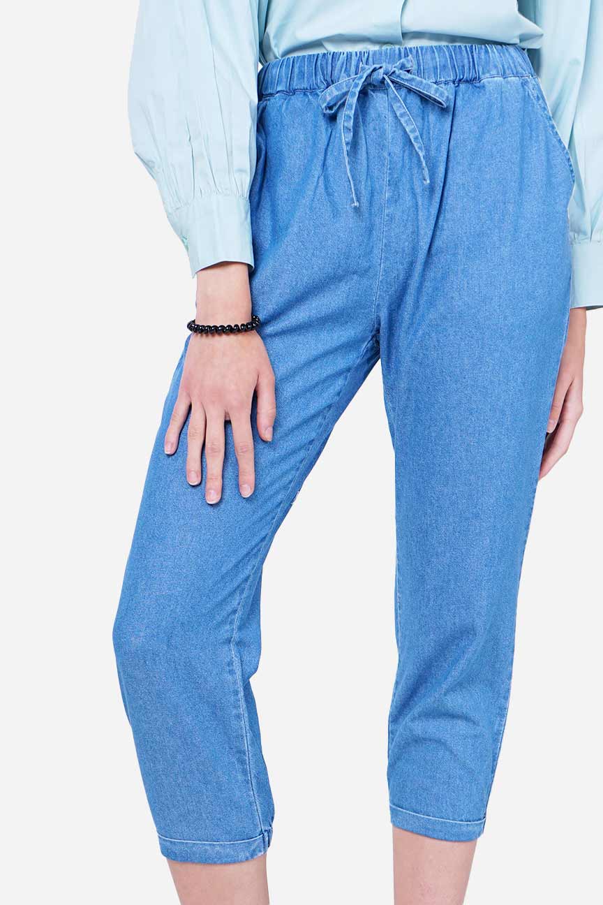 Celana Panjang Tare Medium Blue Chambray