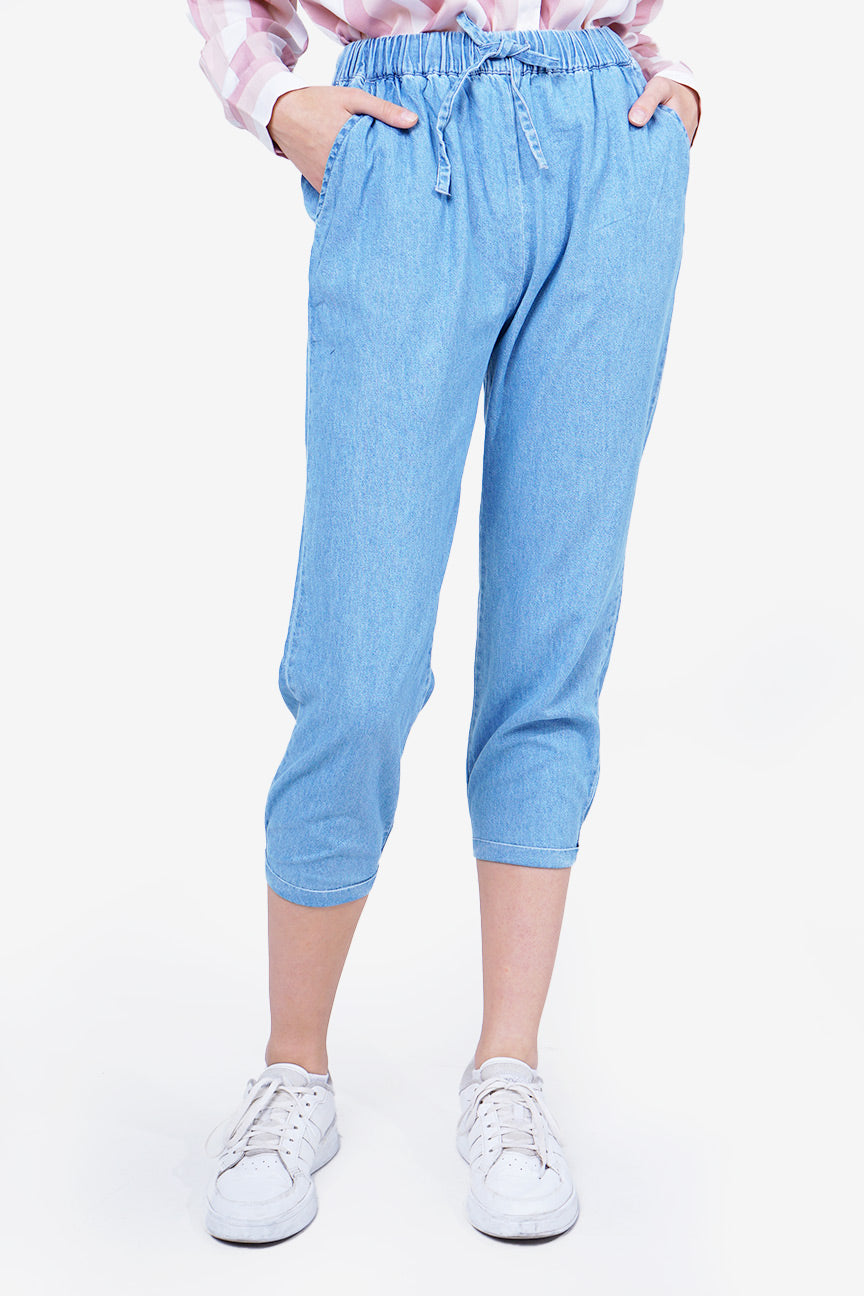 Celana Panjang Tare Chambray Light Blue