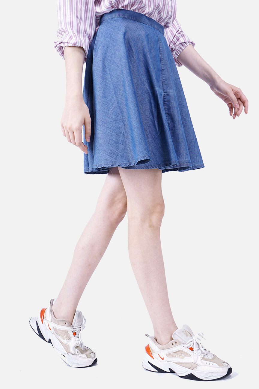 Rok Pendek Blues Ville Medium Blue