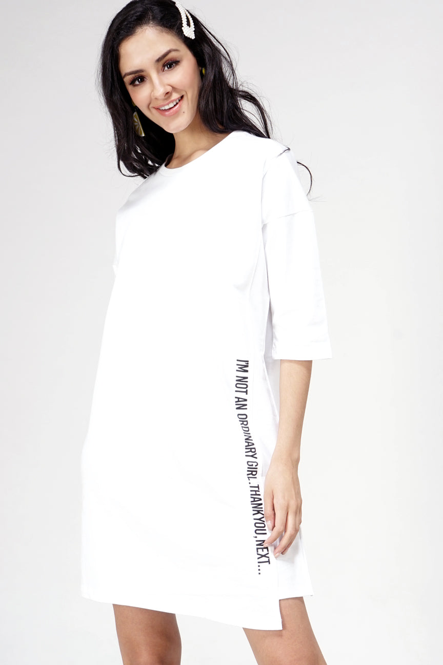 Dress Lengan Pendek Machies Offwhite
