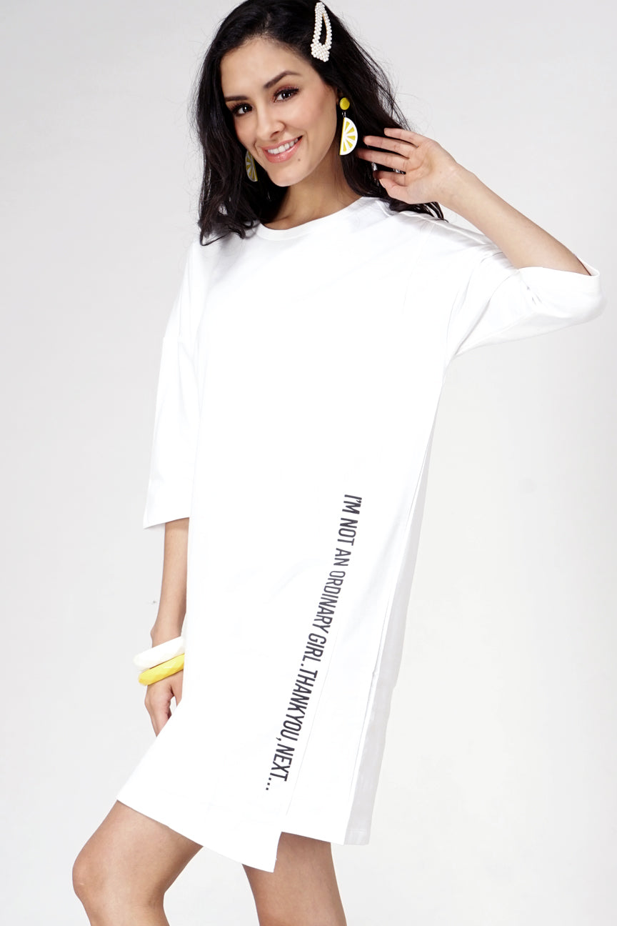 Dress Lengan Pendek Machies Offwhite