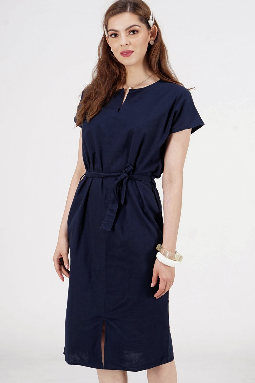 Dress Lengan Pendek Sydney Navy