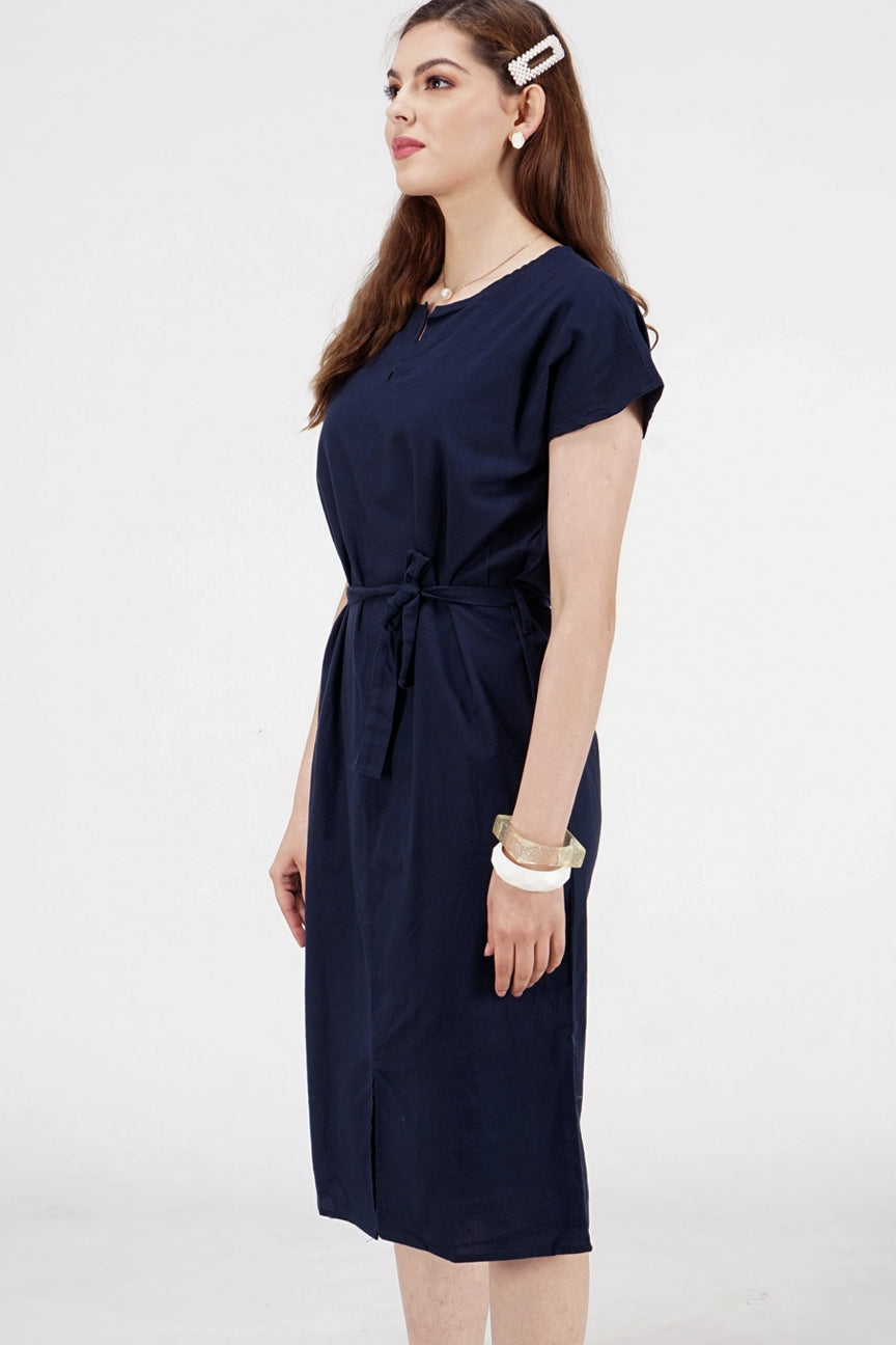 Dress Lengan Pendek Sydney Navy