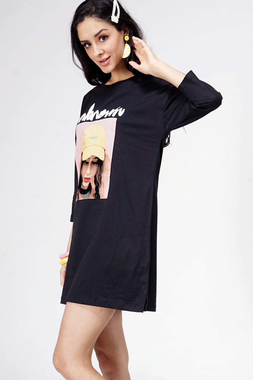 Dress Lengan Panjang Unknown Black