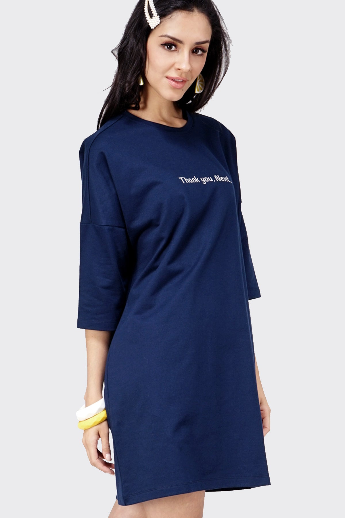 Dress Lengan Pendek Ariana Navy