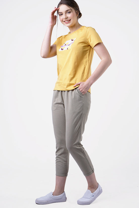T-Shirt Lengan Pendek Ava Yellow