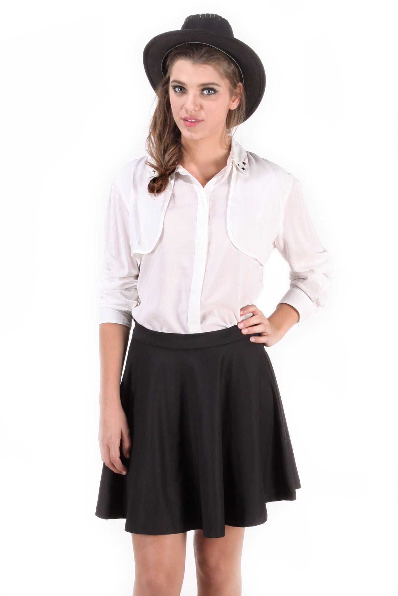 Kemeja Lengan Panjang Sparkle White Offwhite
