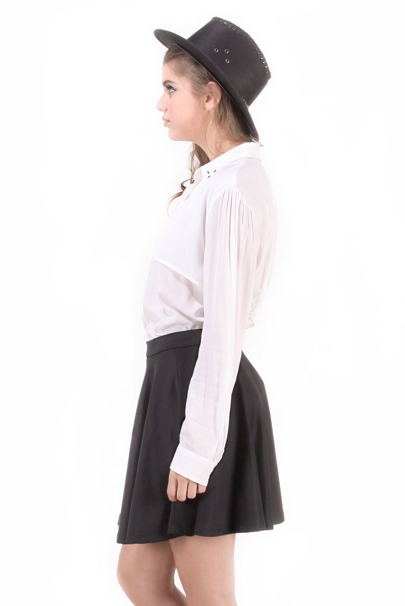 Kemeja Lengan Panjang Sparkle White Offwhite