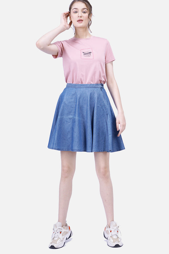T-Shirt Lengan Pendek Moon Pink