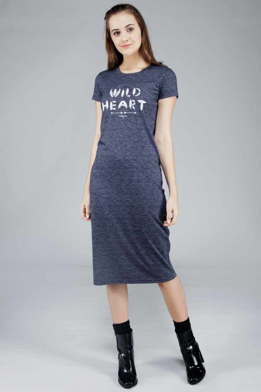 Dress Lengan Pendek Wild Navy