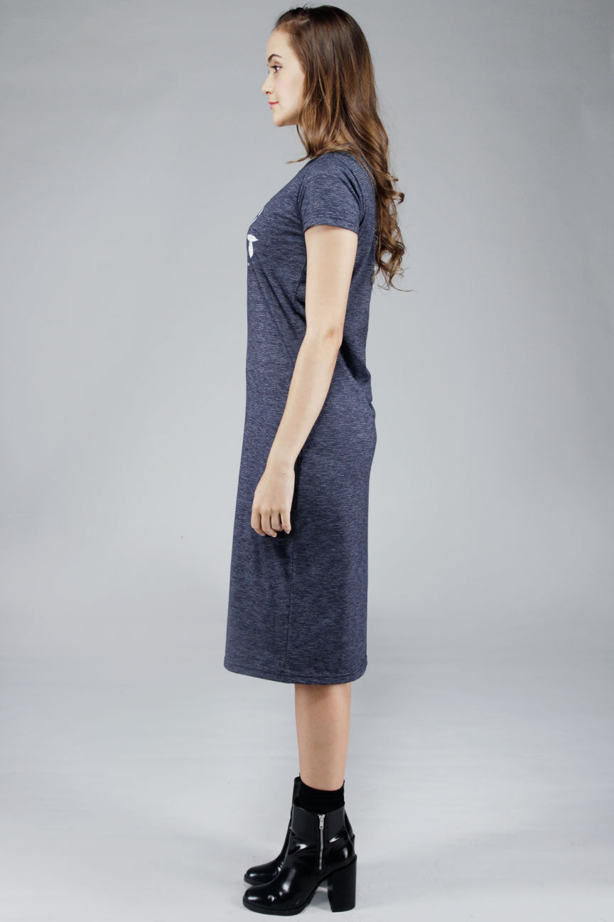 Dress Lengan Pendek Wild Navy