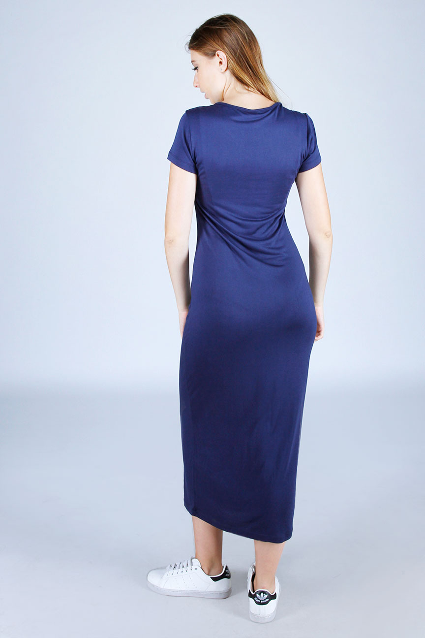Dress Lengan Pendek Chicory Navy