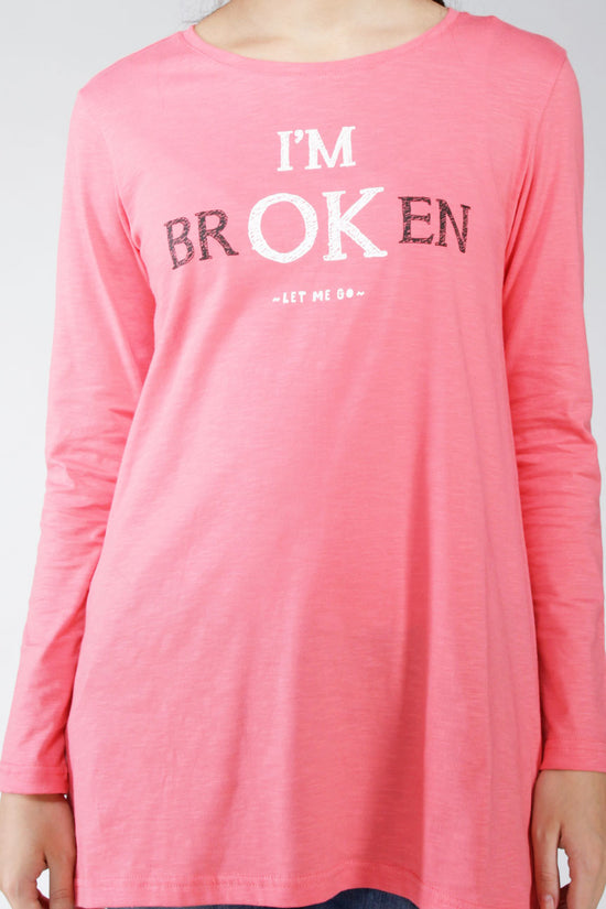 T-Shirt Lengan Panjang Avanava Pink