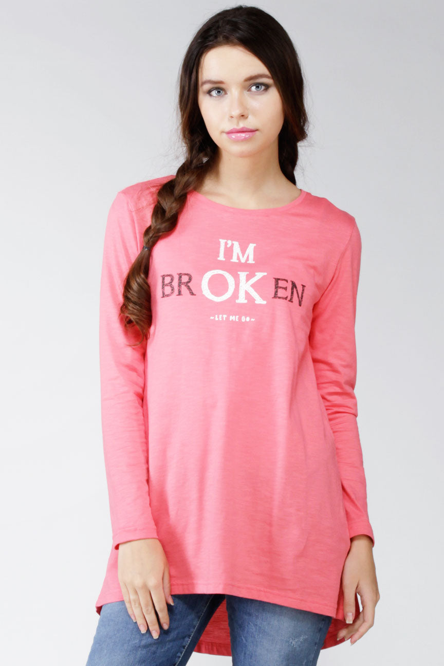 T-Shirt Lengan Panjang Avanava Pink