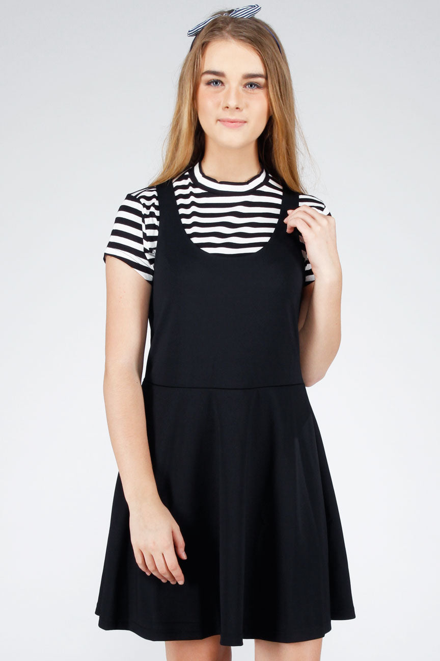 Dress Lengan Pendek Moofy Black