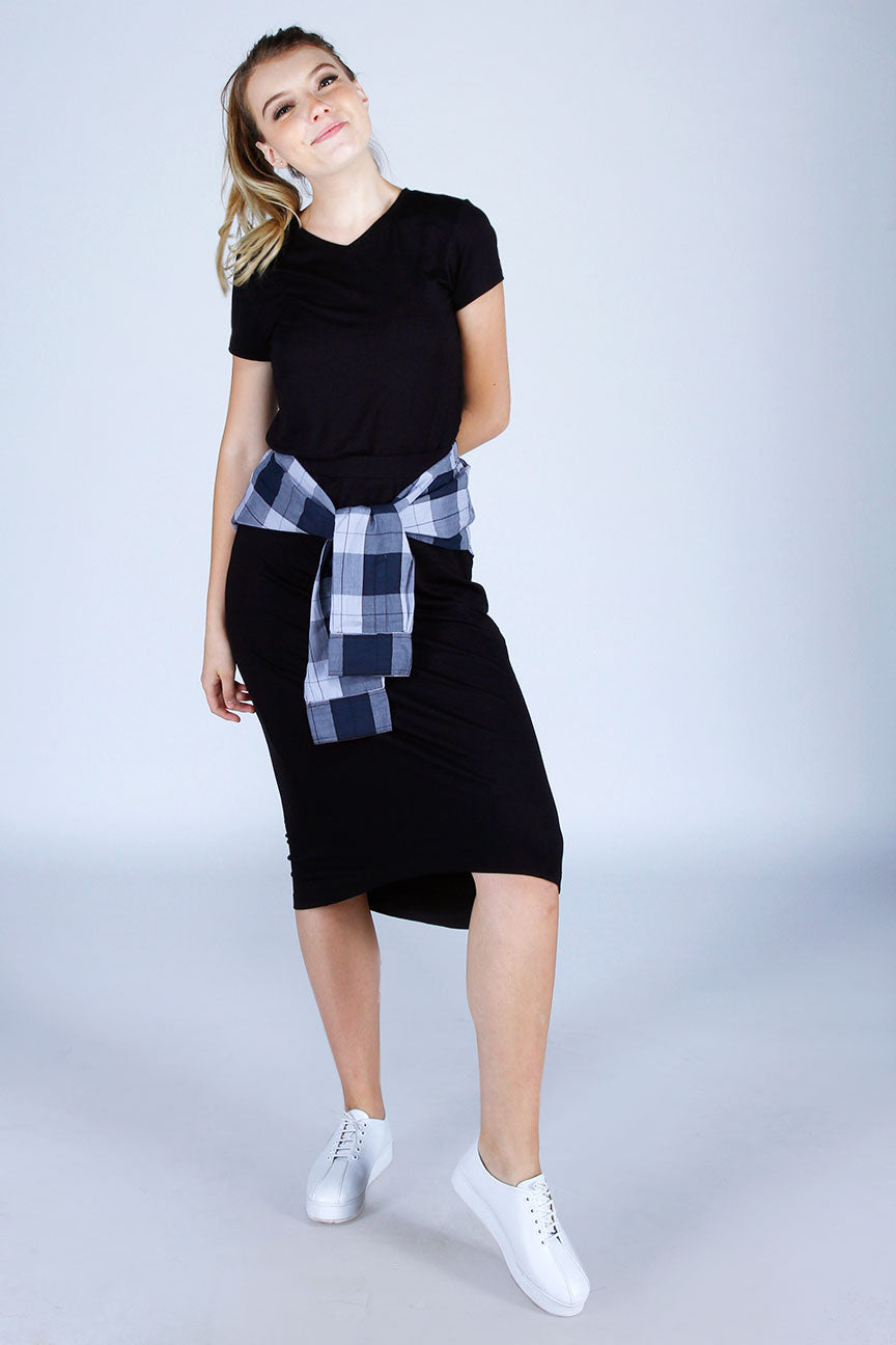 Dress Lengan Pendek Eledra Black