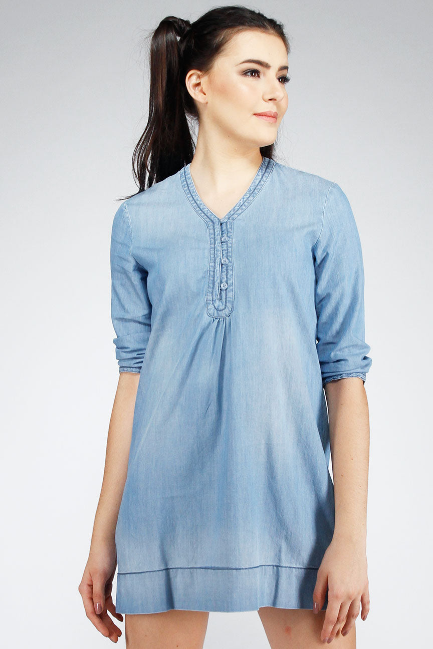 Kemeja Lengan Panjang Nox Light Blue