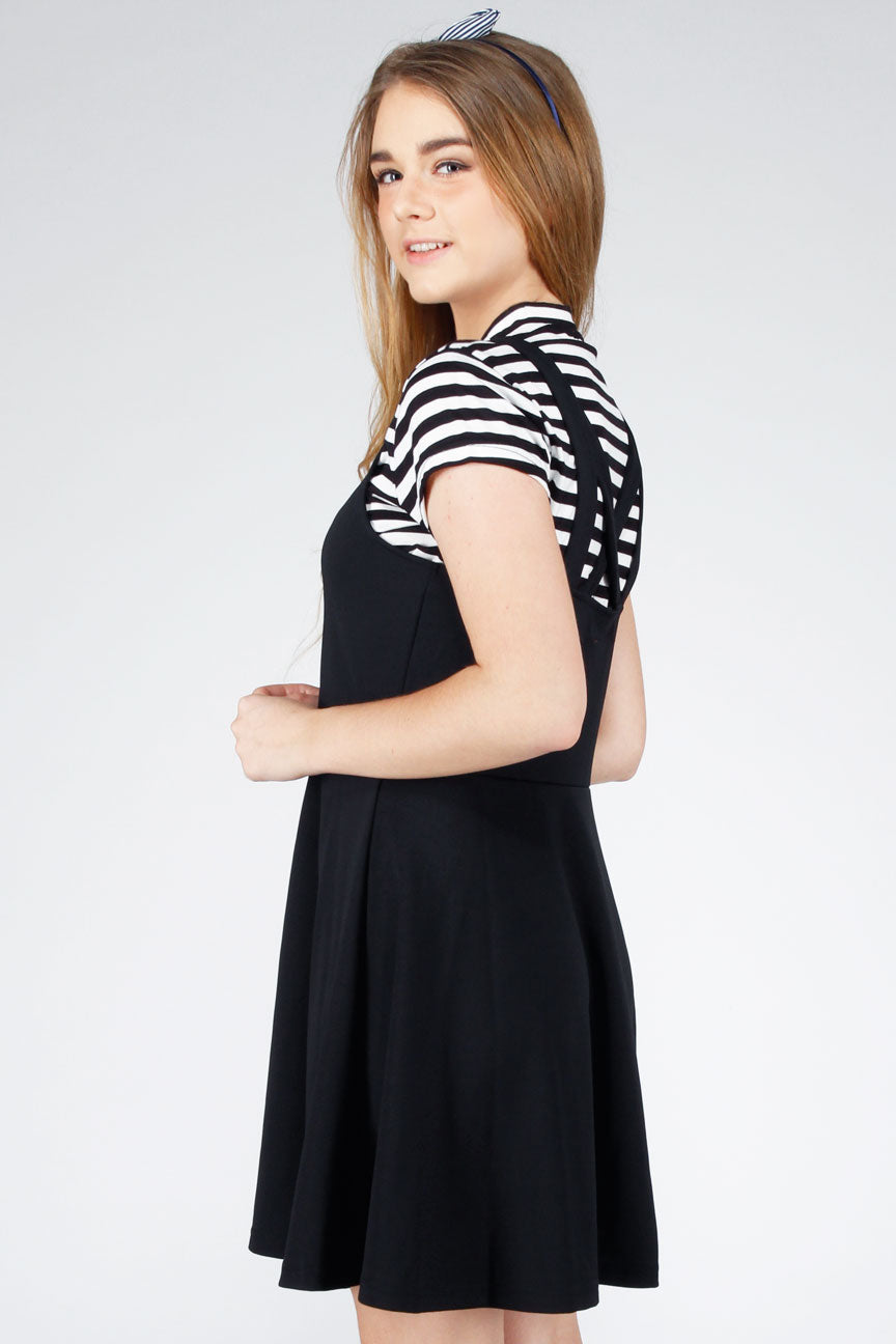 Dress Lengan Pendek Moofy Black