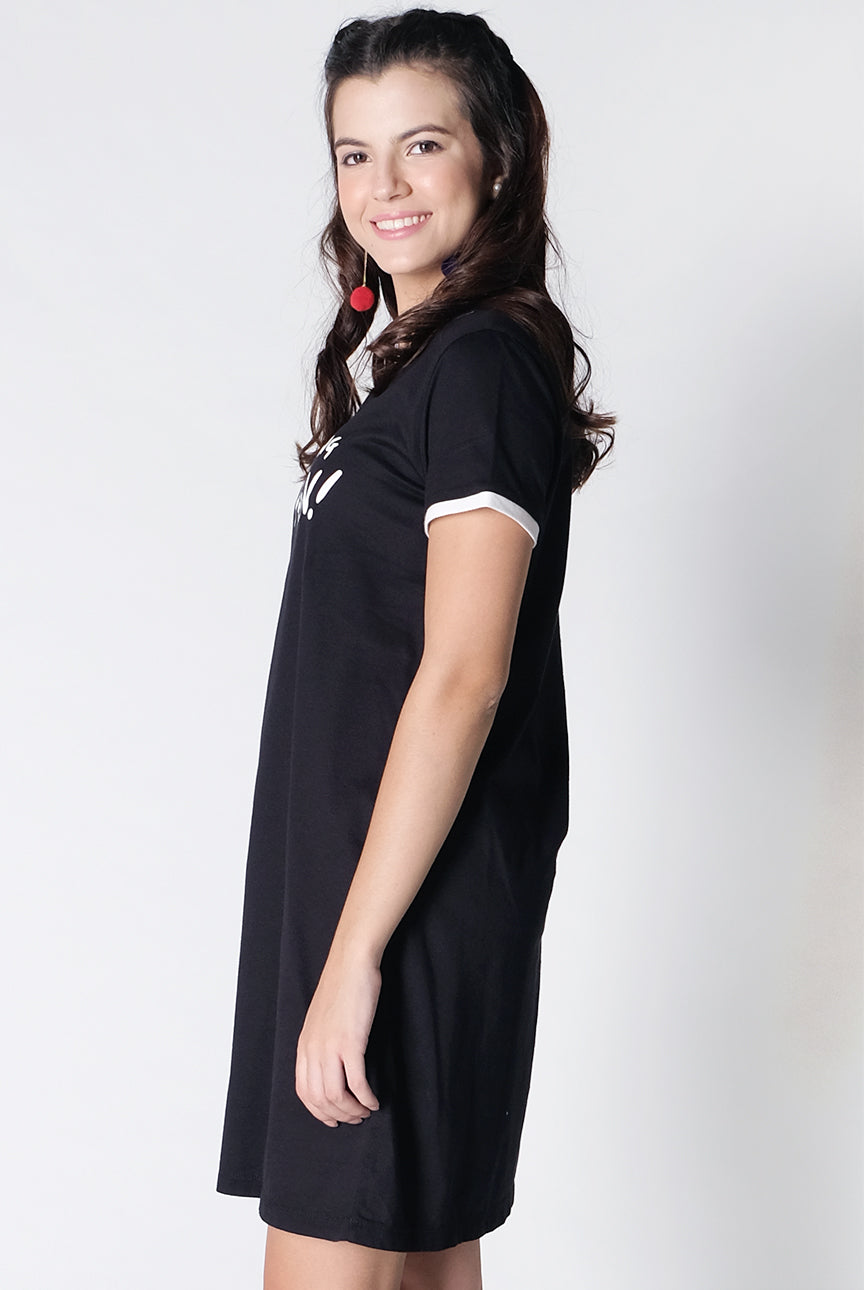 Dress Lengan Pendek Oxy Black