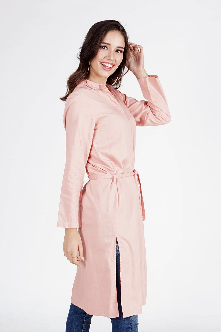 Dress Lengan Panjang Cher Pink