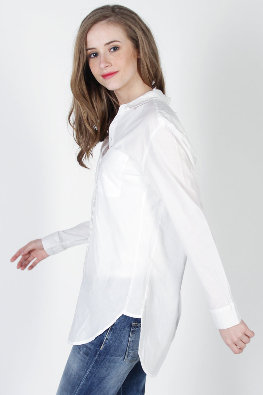 Kemeja Lengan Panjang Qimlova Offwhite