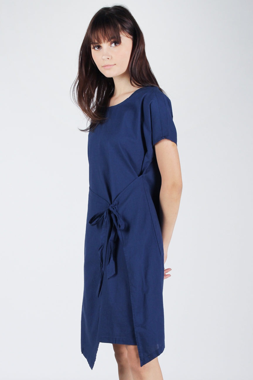 Dress Lengan Pendek Navy Winslet Navy