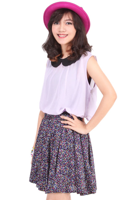 Kemeja Tanpa Lengan Peterpan Purple & Inner