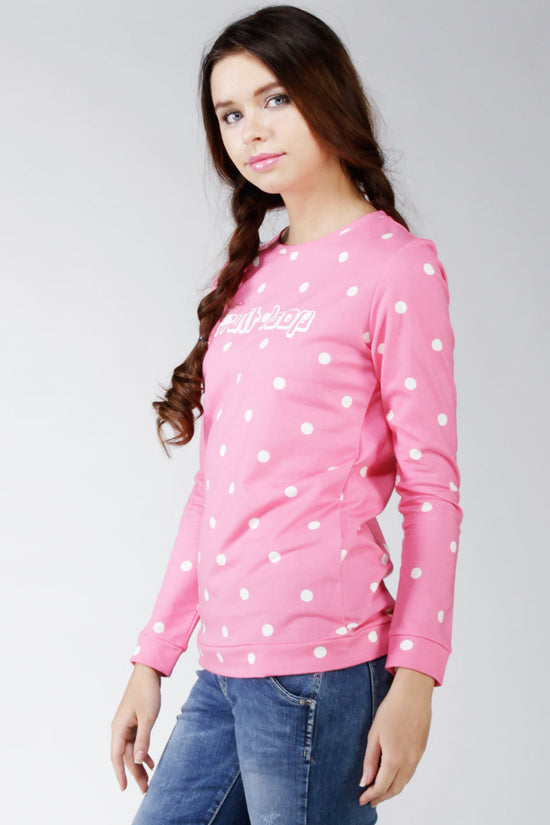 Sweater Dotty Pink Offwhite