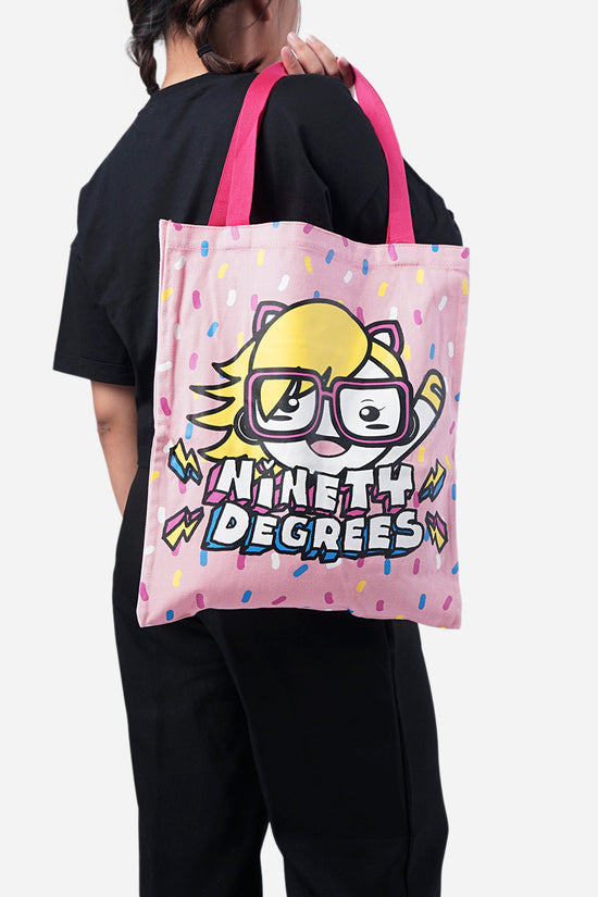 Load image into Gallery viewer, Totebag Cute Degrees Pink
