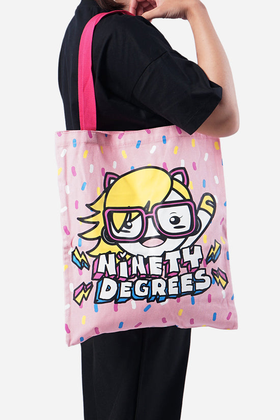 Load image into Gallery viewer, Totebag Cute Degrees Pink
