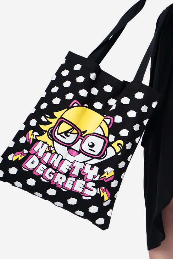 Load image into Gallery viewer, Totebag Cute Degrees Black
