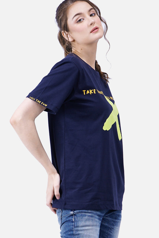 T-Shirt Lengan Pendek Leonardo Navy