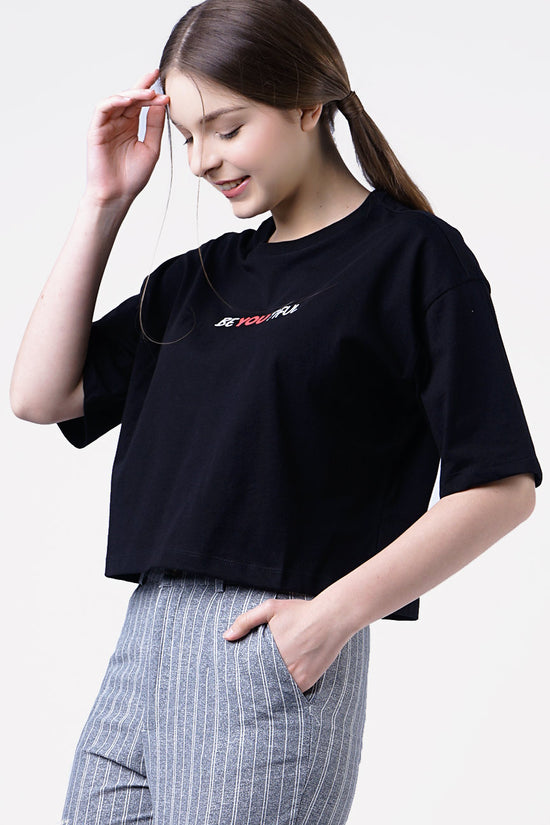 T-Shirt Lengan Pendek Monica Black