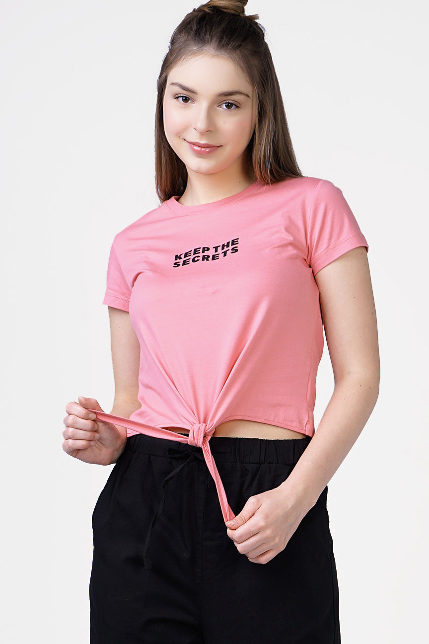 T-Shirt Lengan Pendek Yoana Pink
