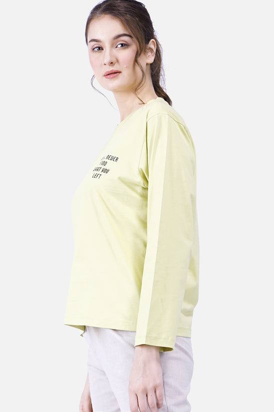 T-Shirt Lengan Panjang Stella Yellow