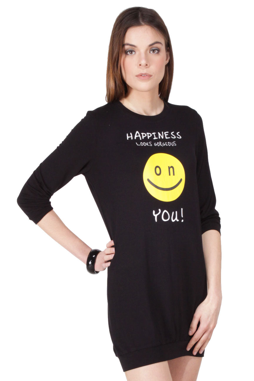 Load image into Gallery viewer, Sweater Smiley Black
