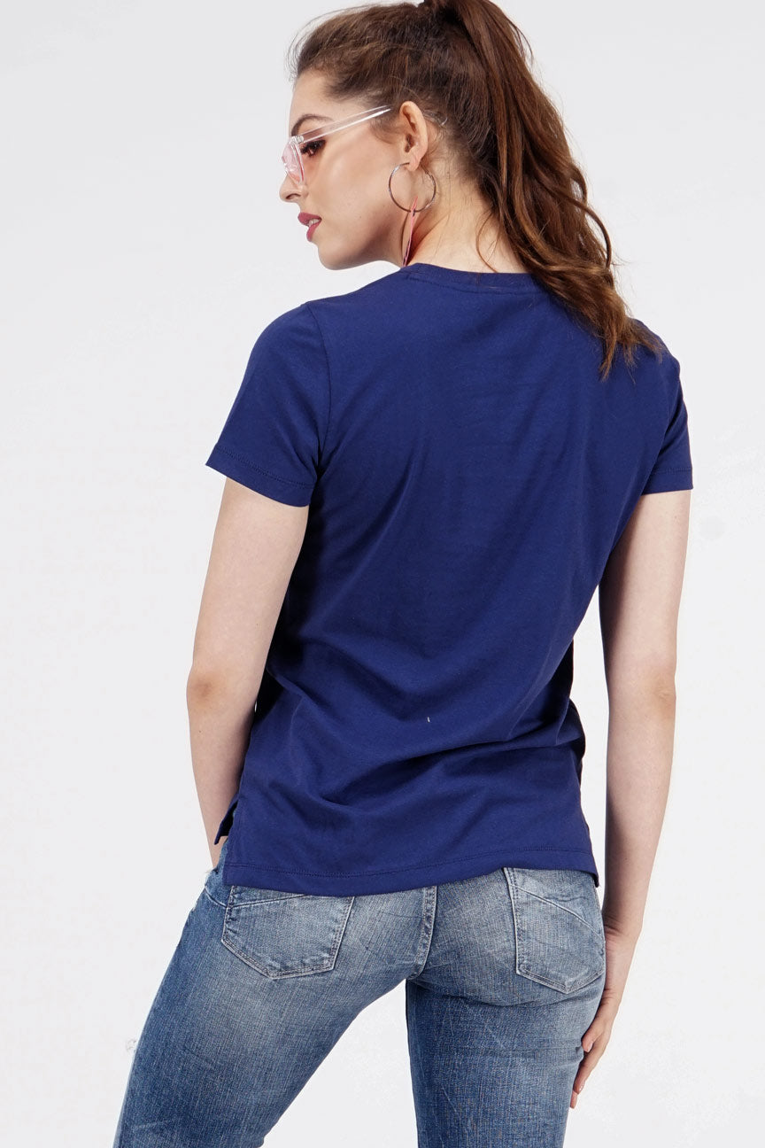 T-Shirt Lengan Pendek Spoiler Navy