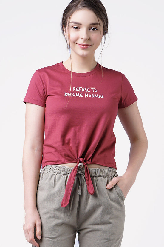 T-Shirt Lengan Pendek Emma Mineral Red