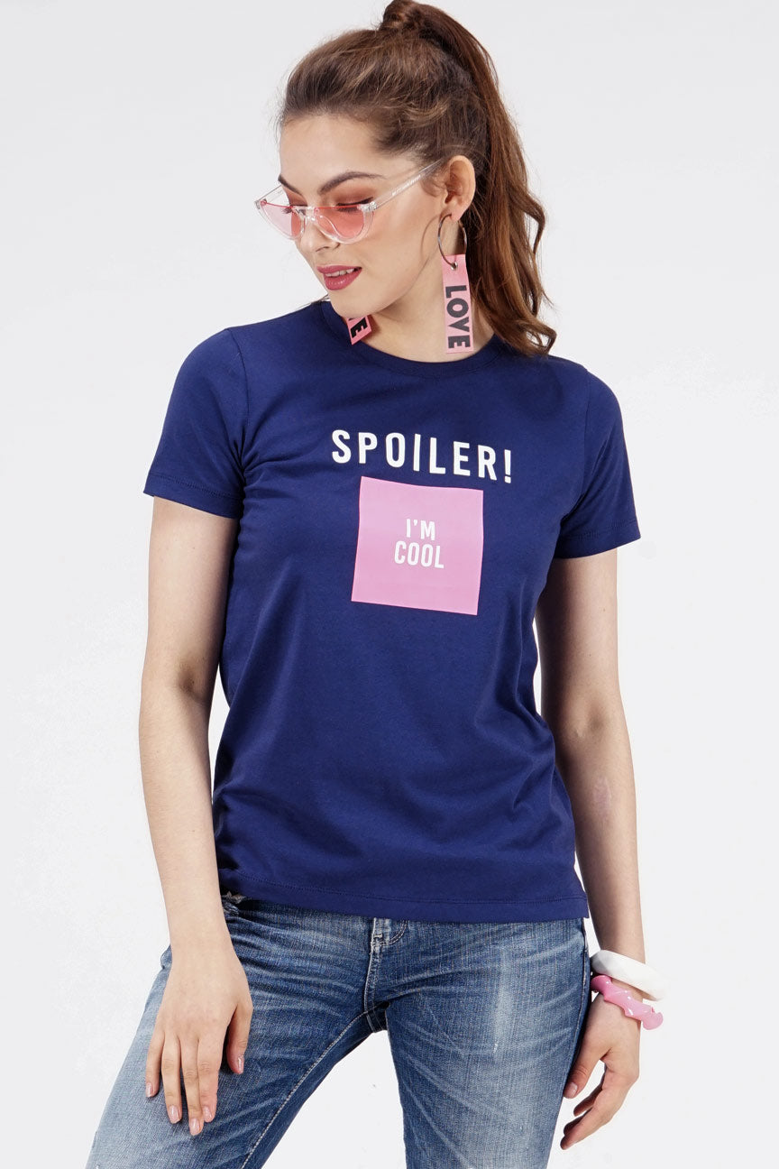 T-Shirt Lengan Pendek Spoiler Navy