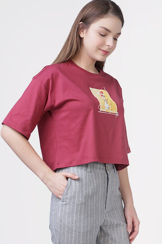 T-Shirt Lengan Pendek Moneto Mineral Red