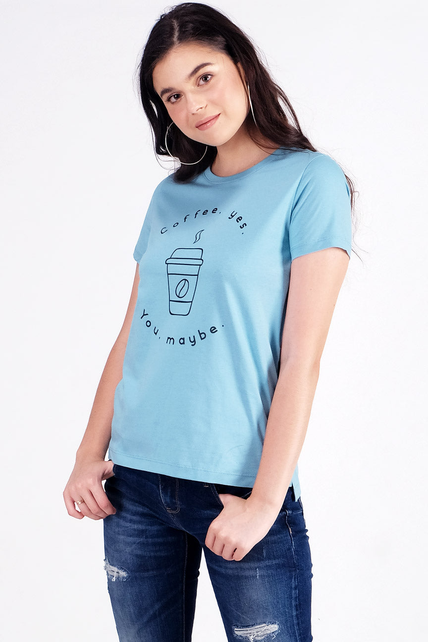 T-Shirt Lengan Pendek Coffee Mint