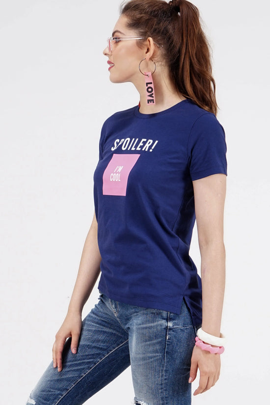 T-Shirt Lengan Pendek Spoiler Navy