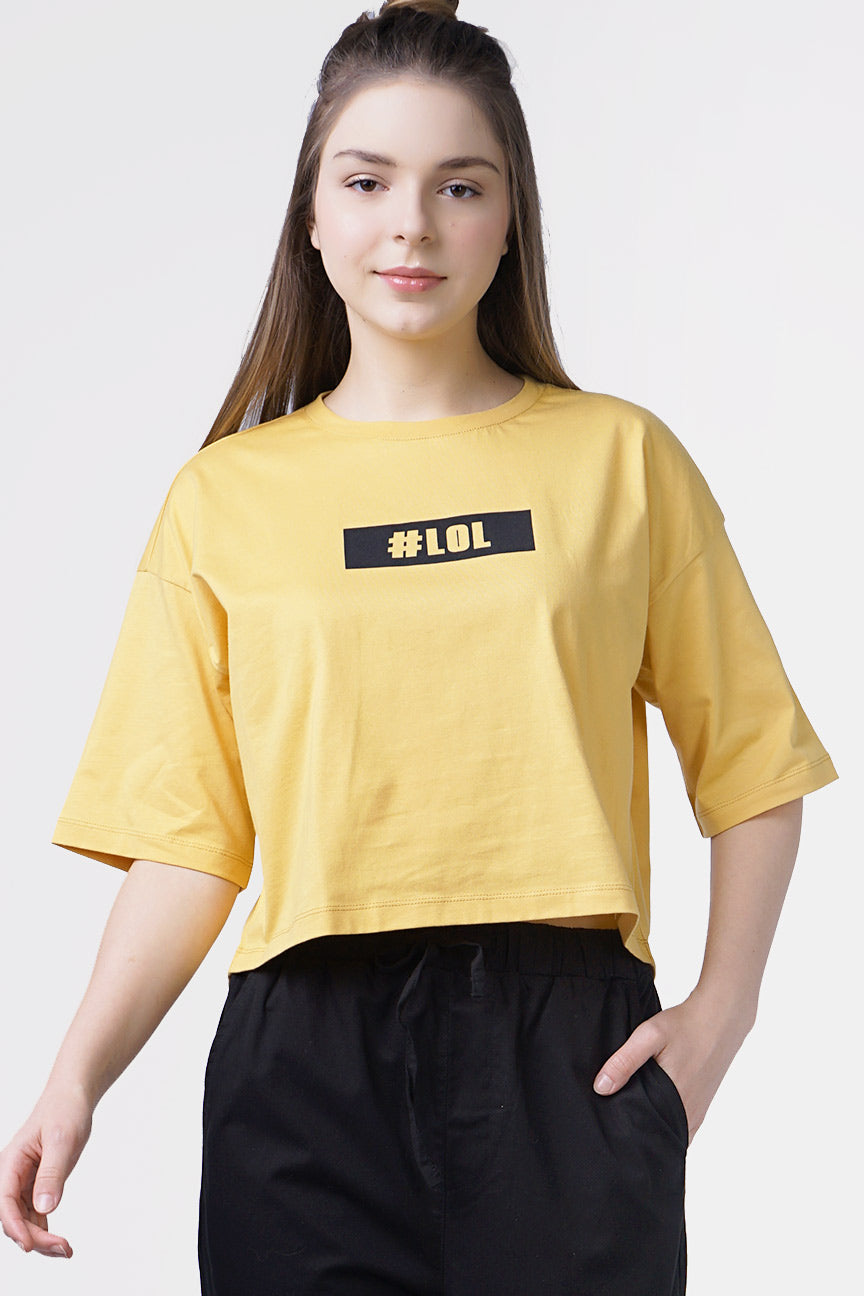 T-Shirt Lengan Pendek Sunny Yellow
