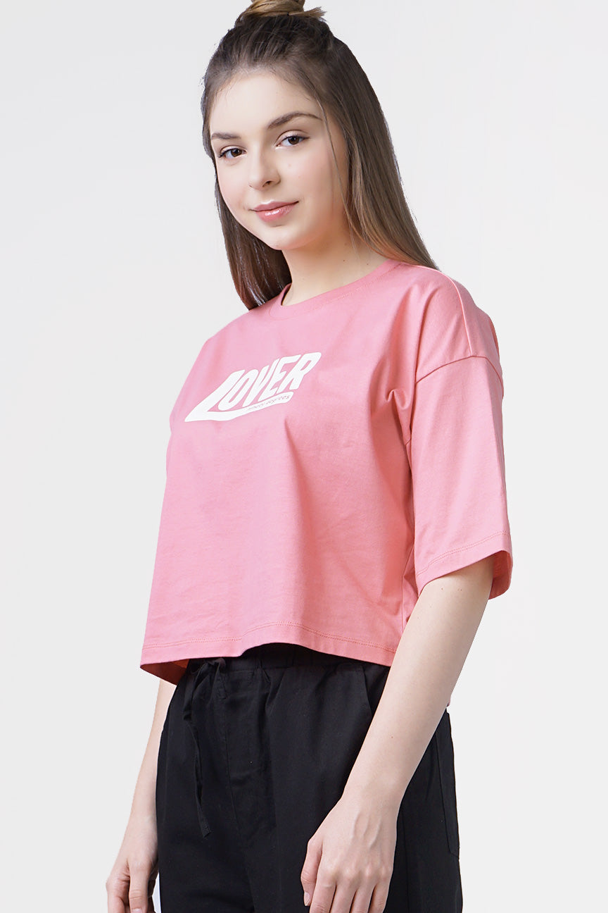 T-Shirt Lengan Pendek Yoan Pink